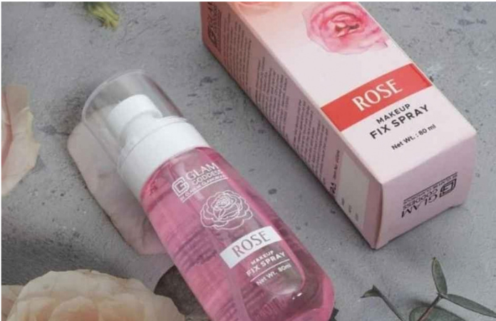 Glam Goddess Rose Makeup Fix Spray For Women